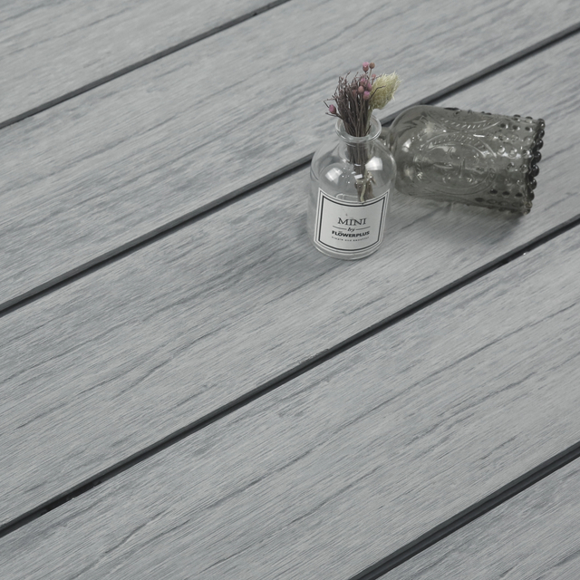 LWD-E6100 Berkualiti Tinggi Rintangan Uv Kayu Luaran Plastik Komposit Wpc Anti-slip Decking Komposit