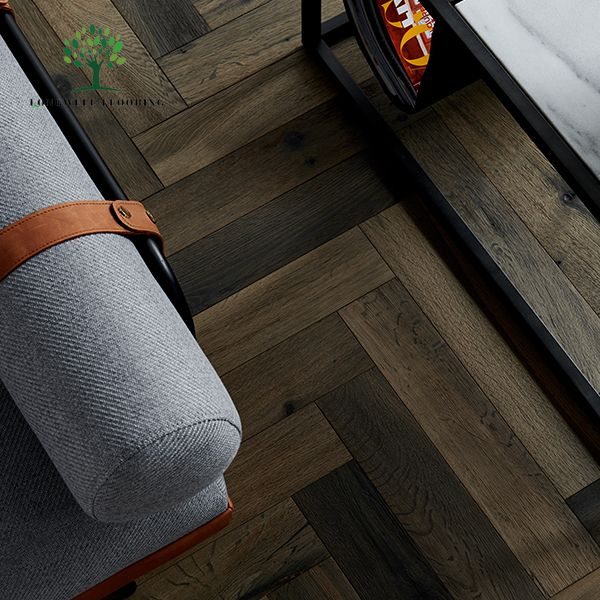 LWD-EB020 Lantai Kayu Parket Oak Herringbone