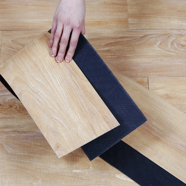 LWD-L10277 Gam Lantai Vinil LVT Bijian Kayu Ke Bawah/Kering Belakang 