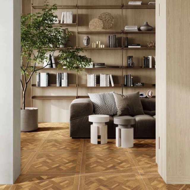 LWD-EB028 Lantai Kayu Parket Seni Versailles