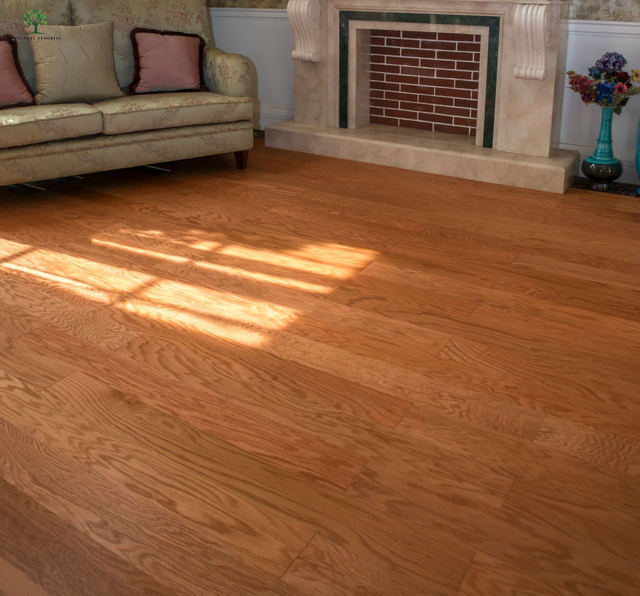 LWD-EB043 Lantai Kayu Kejuruteraan Kayu Oak Merah Amerika