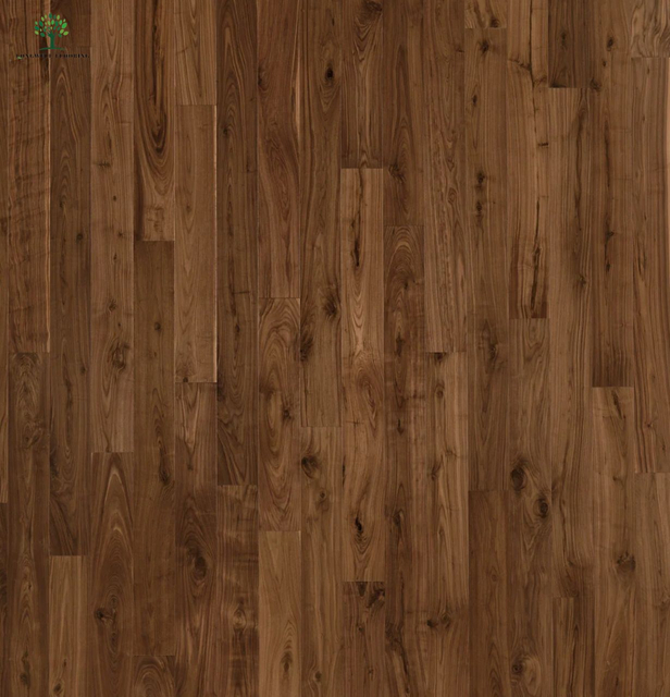 LWD-EB033 Walnut Lantai Kayu Moden Medallion Lantai Kayu Keras Hotel