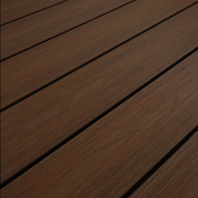 LWD-E8100 Berkualiti Tinggi Rintangan Uv Kayu Luaran Plastik Komposit Wpc Anti-slip Decking Komposit