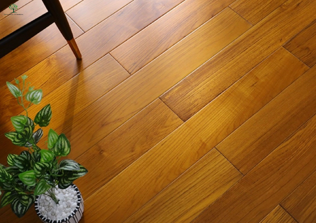 LWD-EB042 Lantai Kayu Kejuruteraan Kayu Jati Burma